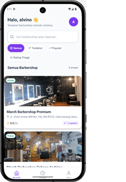 Potongin — Barbershop Marketplace Ecosystem - Preview 2