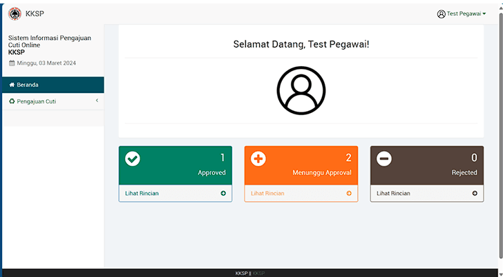 Employee Leave Management System (PT Semen Padang) - Preview 1